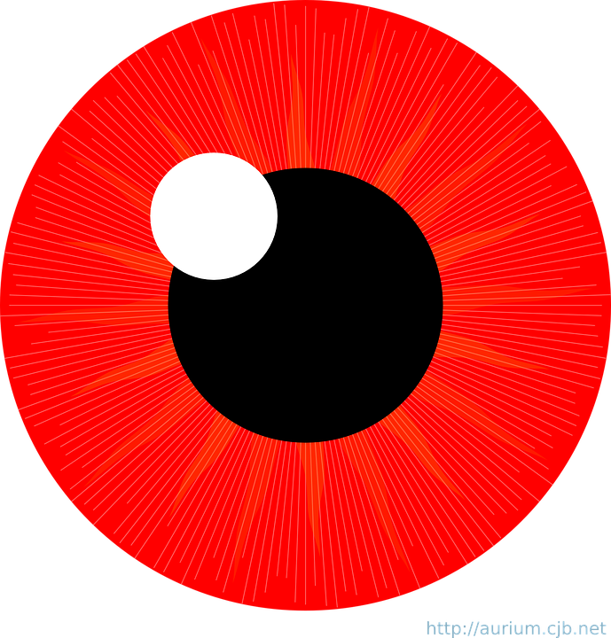 Iris Clipart Eye Vector - Red Eye Clipart (689x720)