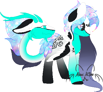 Rainbow Opal Crack Ship By Akarin3ko - Cartoon (385x339)