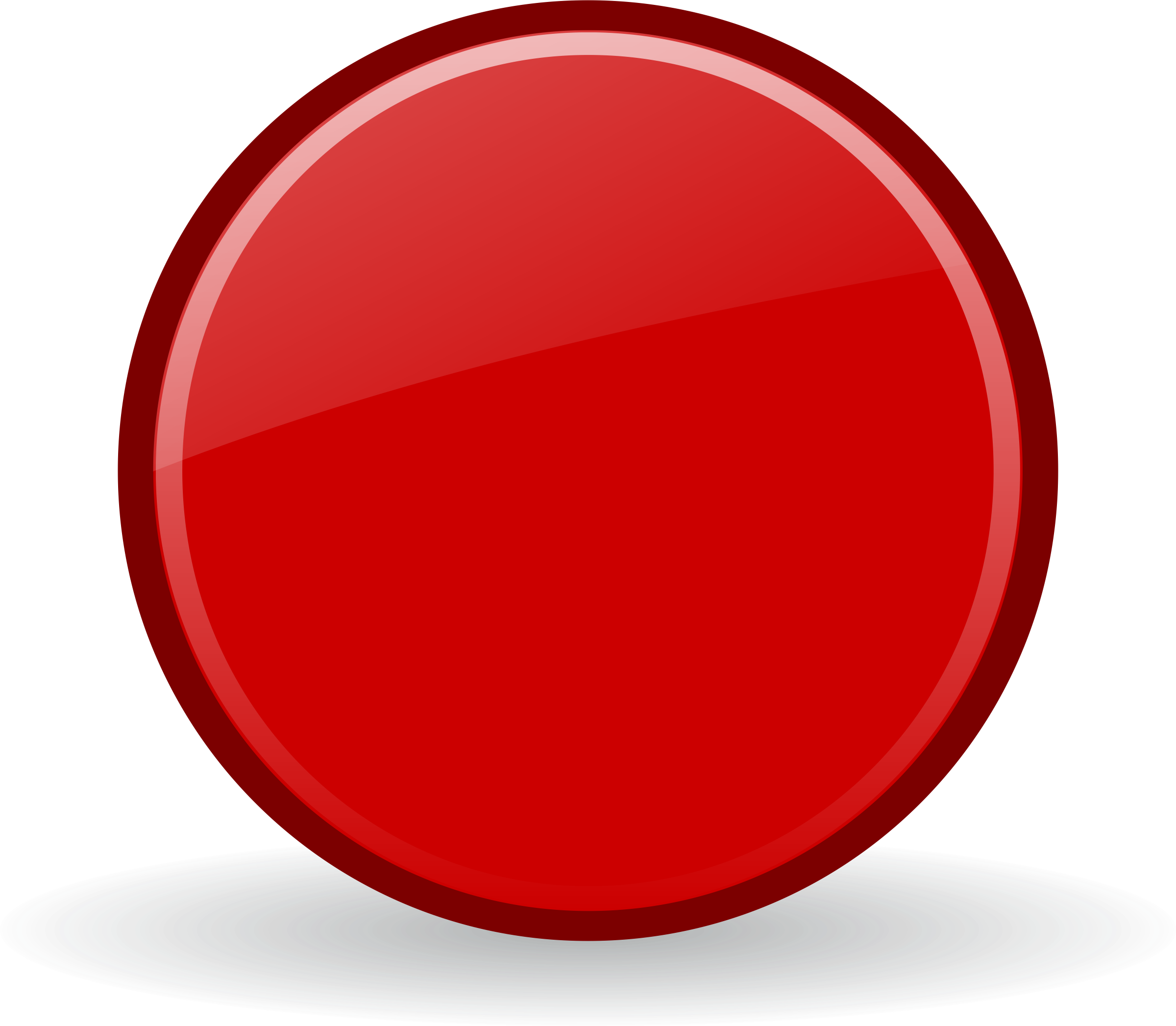 Related Record Button Clipart - Red Record Button Png (2400x2093)