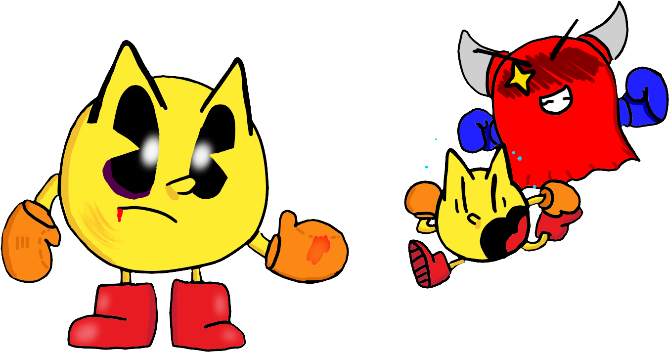 Evandamaster 120 38 Pac Man World 4 Sketches By Genny03 - Cartoon (1500x900)