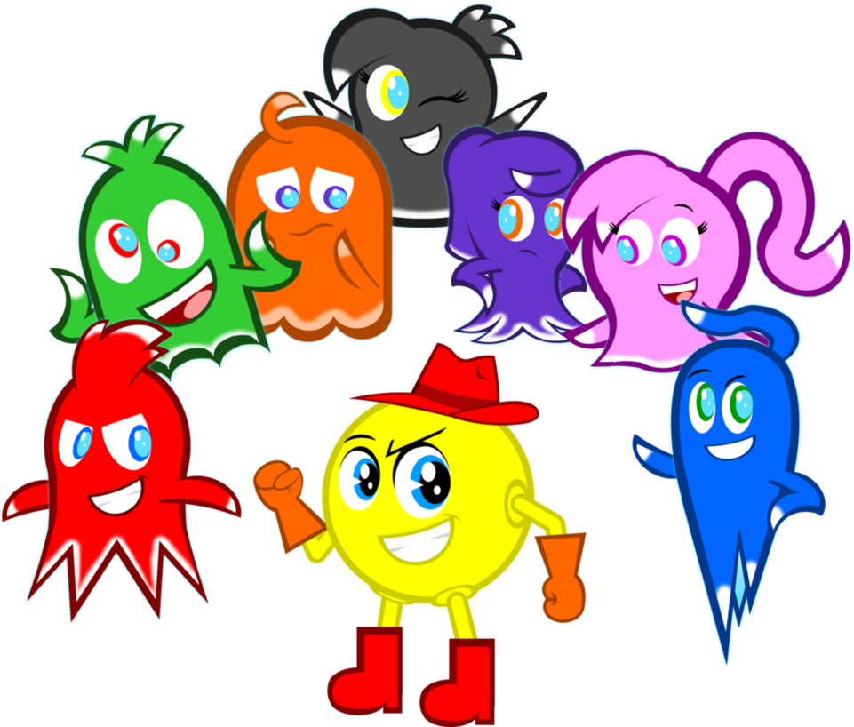 Pac-man And The Ghosts By Senorspants - Ghosts Of Pac Land (976x819)