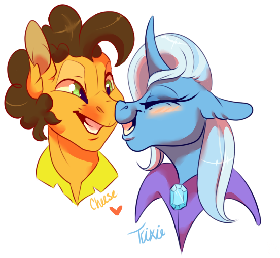 Qatsby, Blushing, Boop, Cheese Sandwich, Cheesixie, - My Little Pony: Friendship Is Magic (558x551)