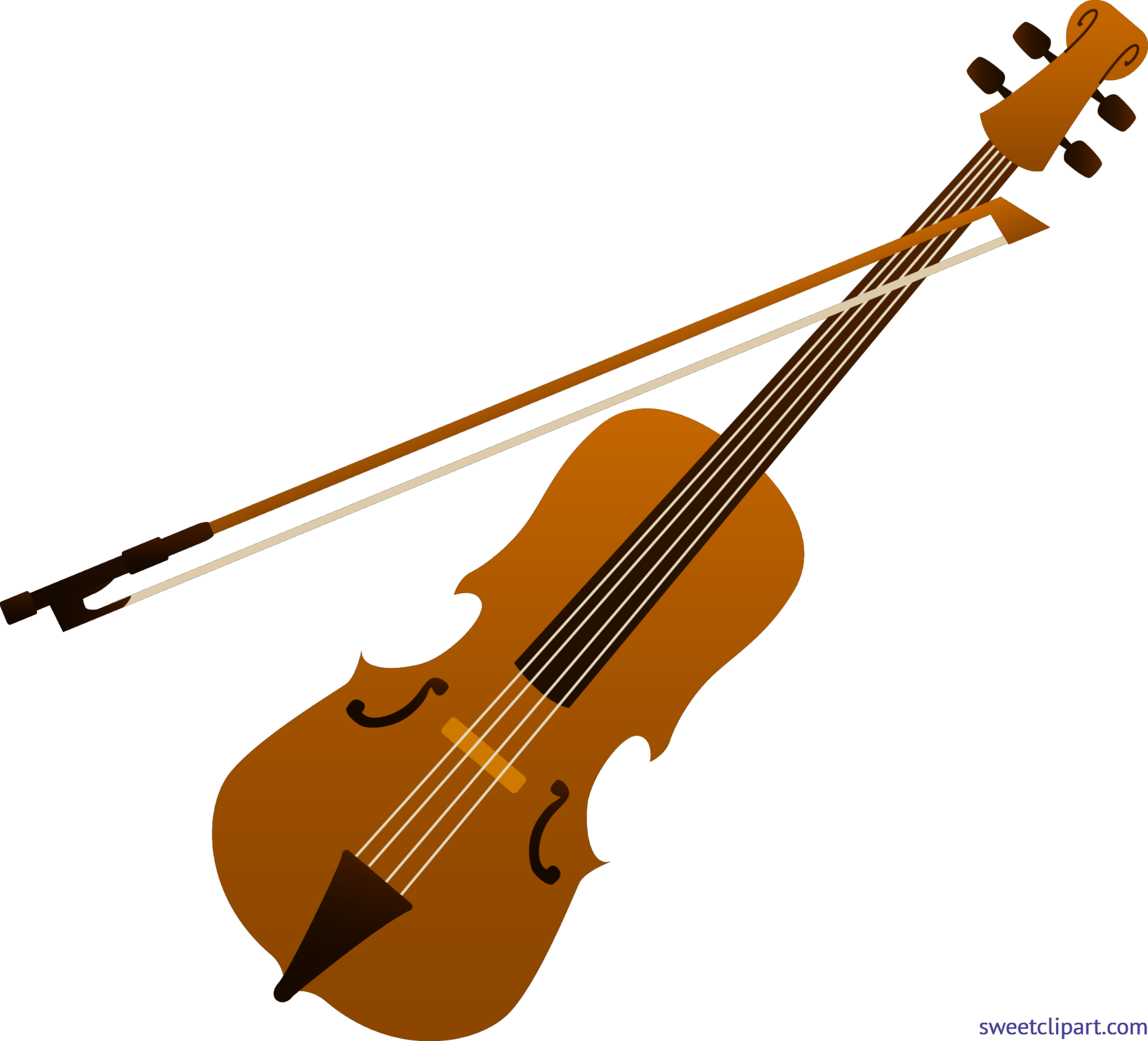 Violet Clipart Violin - Violet Clipart Violin (7369x6681)