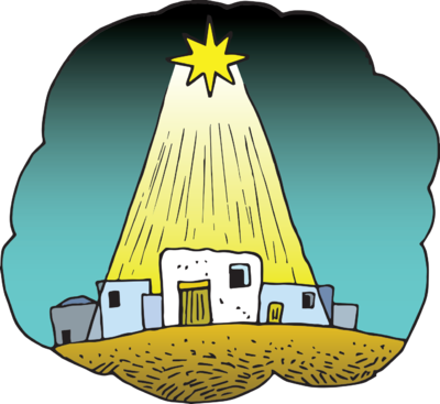 Star Of Bethlehem Clipart (400x367)
