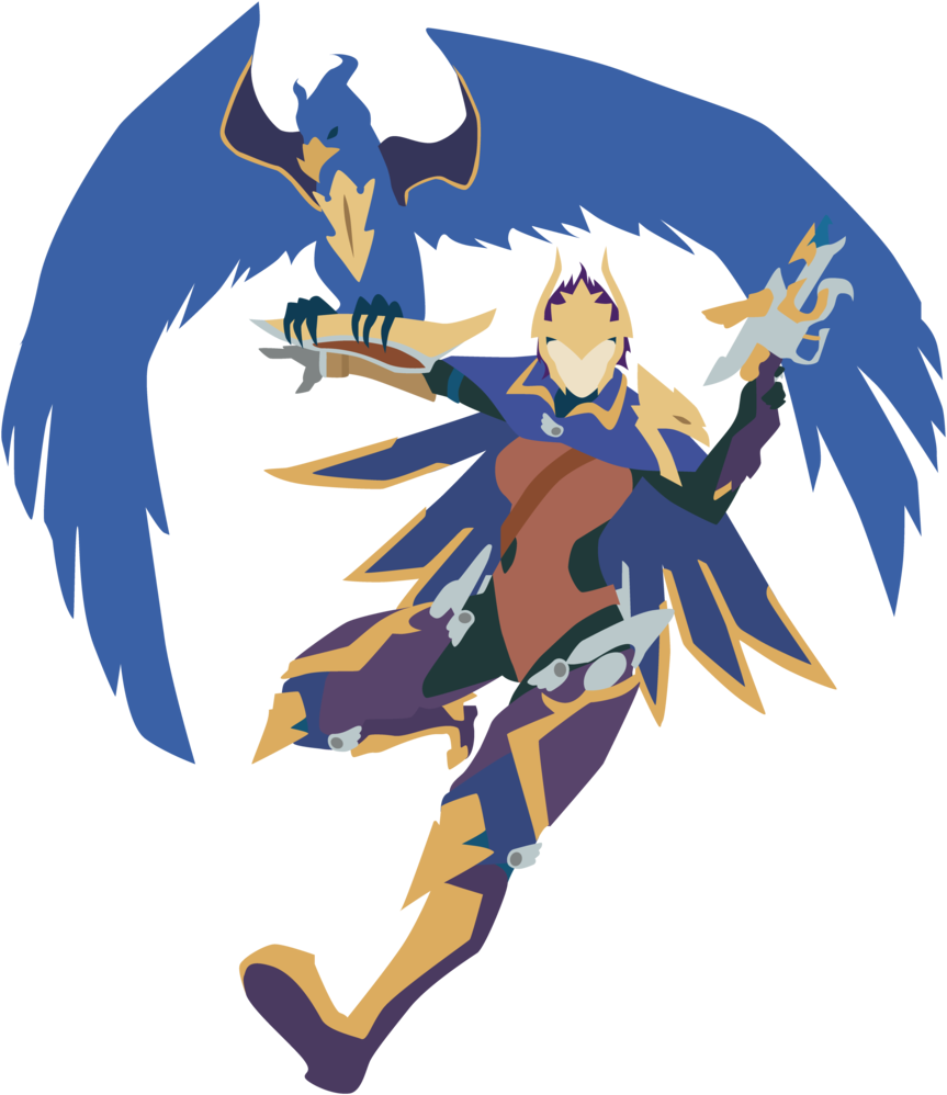 Quinn And Valor From Lol By Cakesake - Quinn Lol Vector (1024x1024)