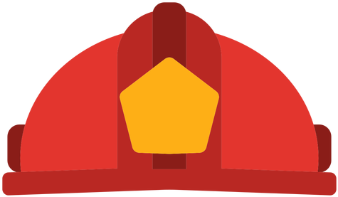 Firefighter Hat Vector Transparent Png - Chaéou Bombeiro Desenho Png (512x512)