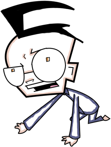 Transparent Pj-dib By Mrspinetree - Invader Zim (600x519)