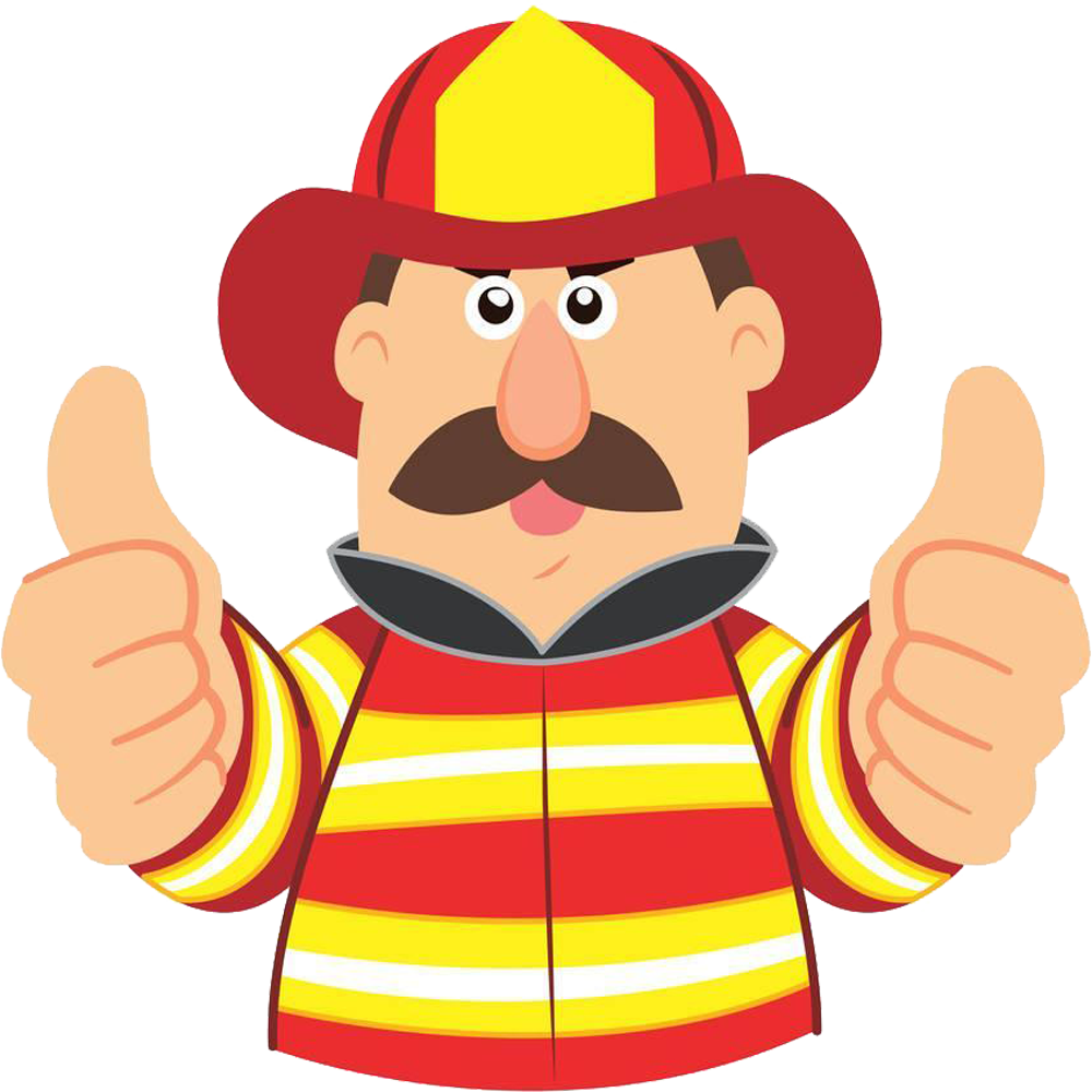 Firefighter Cartoon Clip Art - Firefighter Cartoon Clip Art (1000x1000)