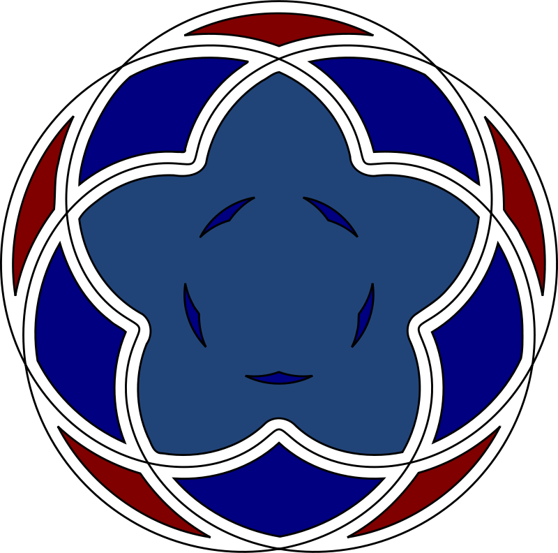 Rotatingtriangle Free Five Point Spirograph - Verboden Te Poepen Voor Honden (2400x2376)