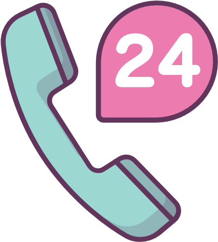 Ícone O Pagamento, Em 24 Horas, Telefone - Pink Online Shop Icon (512x512)