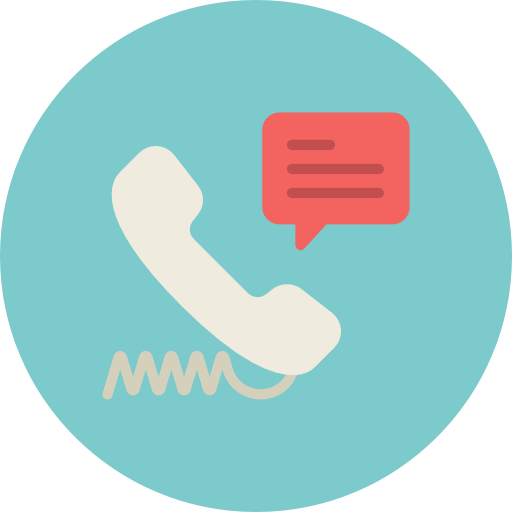 Icono Con Cable, Telefono Gratis De Flat Retro - Telefono Flat Png (512x512)