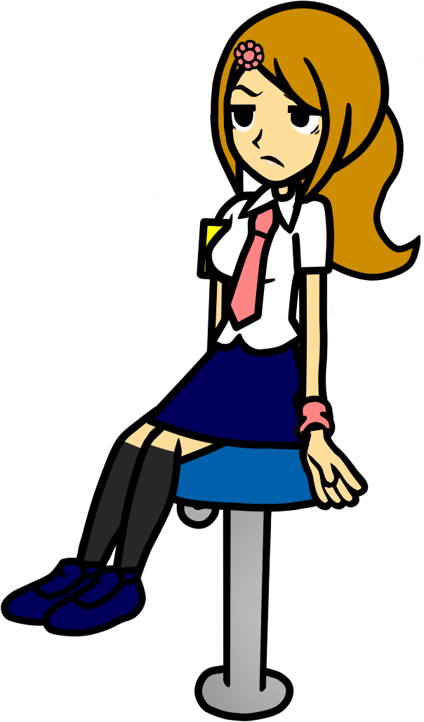 Reporter 3 - Rhythm Heaven Reporter Girl (612x1028)