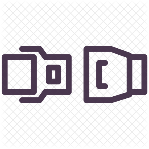 Car, Seat, Belt, Safe, Safety, Unlock Icon - Seat Belt (512x512)