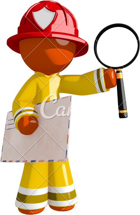 Orange Man Firefighter - Photography (551x800)