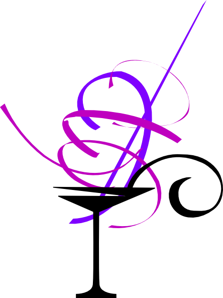 Pink Cocktail Glass Clipart (444x593)