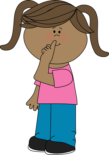 Shh Clip Art - Sad Girl Clipart Png (353x500)