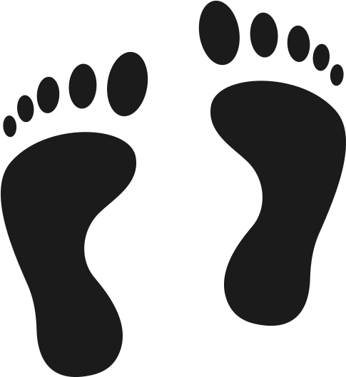Footprint Clip Art - Foot Print Logo (600x600)