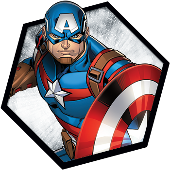 Captain America - Captain America Cartoons Png (555x375)