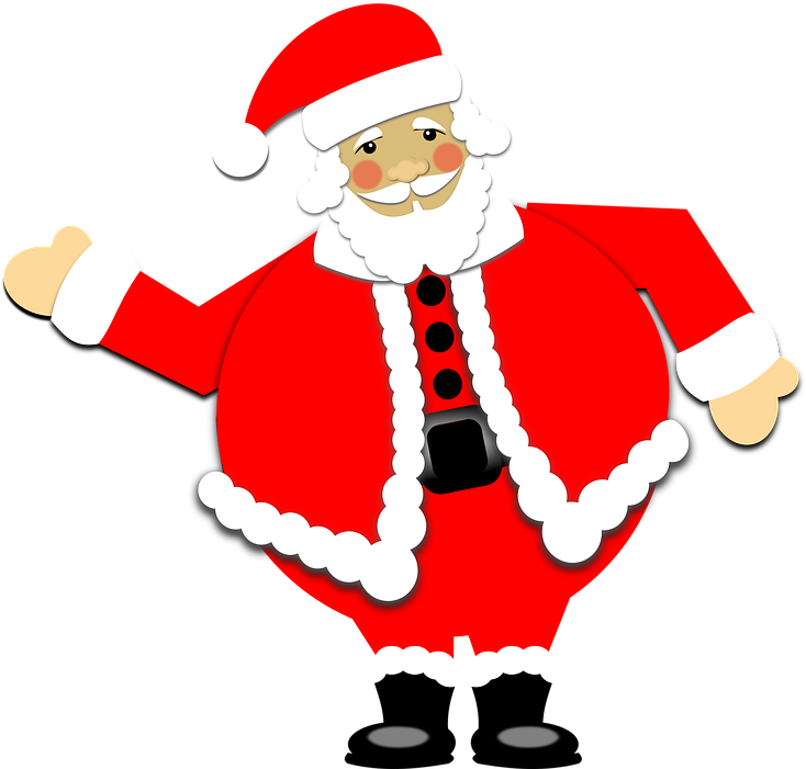 Picture Of Cartoon Santa 12, Buy Clip Art - Christmas Day (758x720)