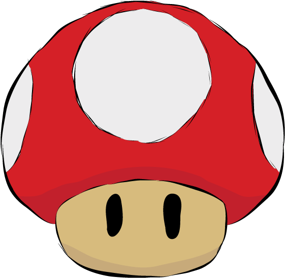 Super Mario Mushroom Illustration By Murkerr - Super Mario Mushroom Illustration By Murkerr (1280x560)