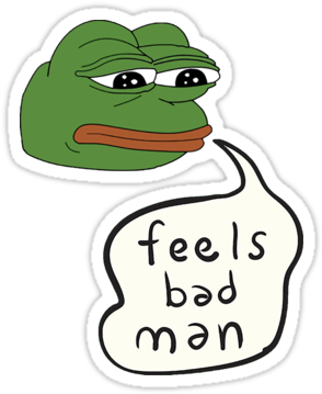Frogs - Pepe Feels Bad Man (375x360)