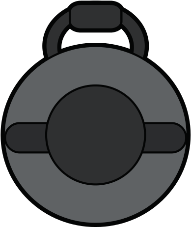 Kettlebell Gym Icon Image - Circle (550x550)