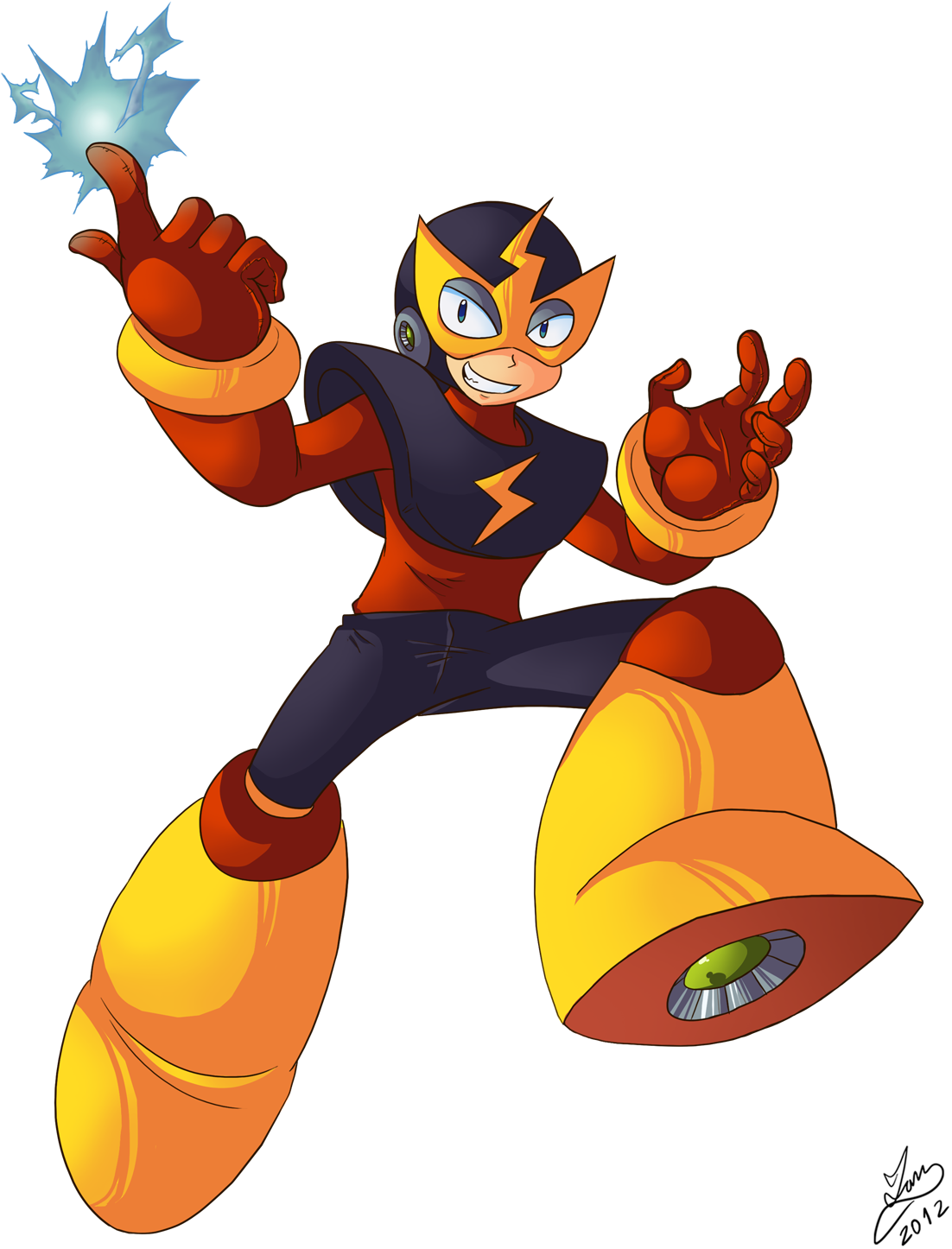 Elec Man Robot Master - Mega Man Elec Man (1117x1500)