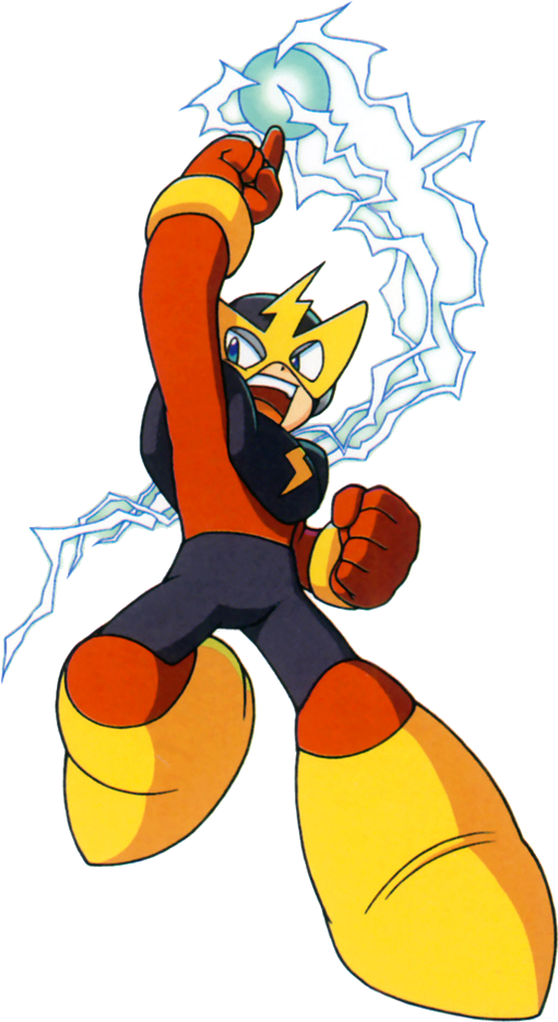 Elec Man, As He Appeared In The Super Smash Brothers - Elec Man Mega Man (532x954)