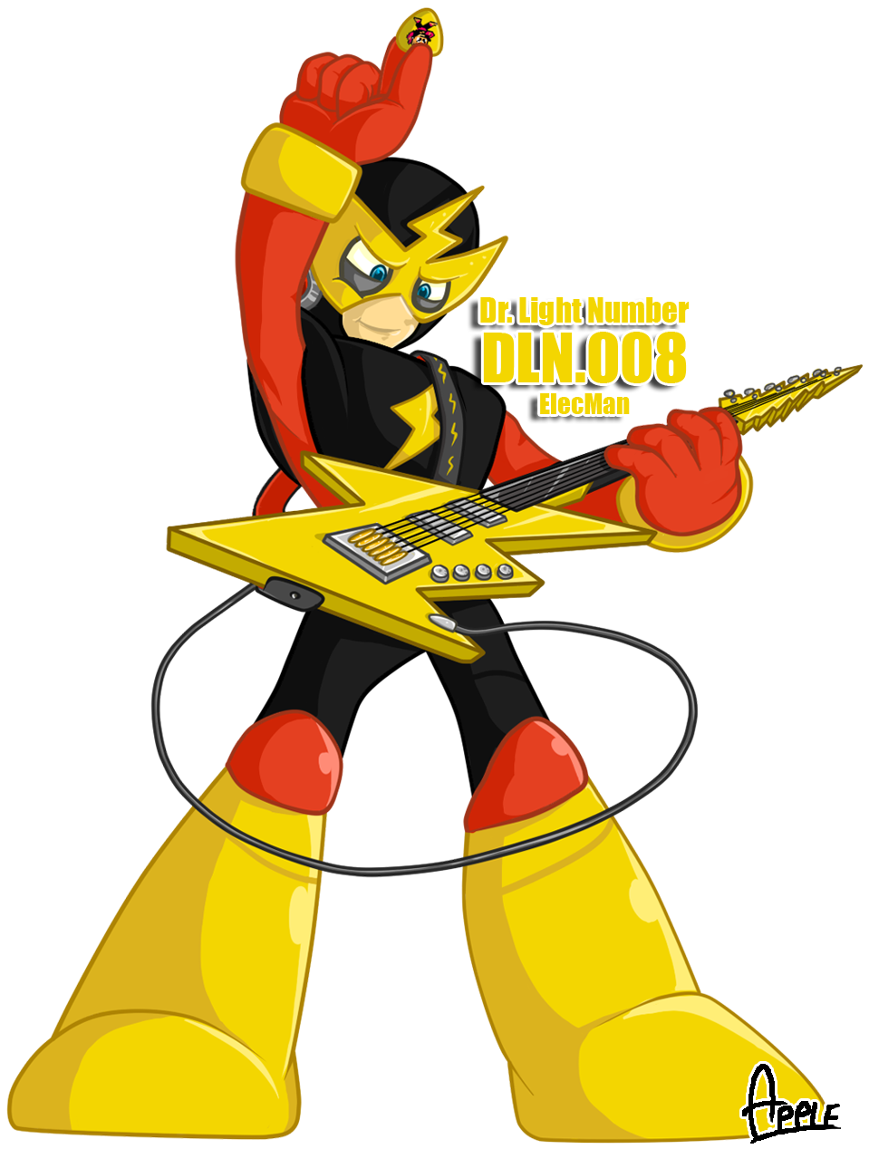 Dln08 Elecman By Applesrockxp Dln08 Elecman By Applesrockxp - Mega Man Electric Man (978x1286)
