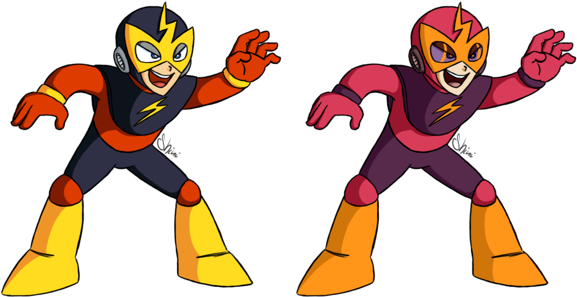 Elec Man Wallpaper By The-firestorm On Deviantart - Mega Man Vs Captain N (1216x657)