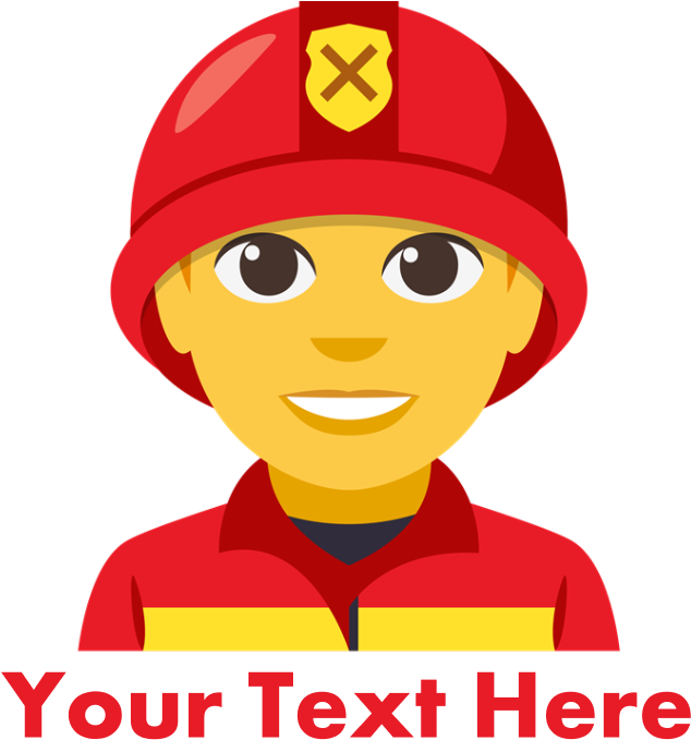 Emoji Personalized Firefighter Baby Hat - Custom Soccer Design Ornament (round) (700x700)