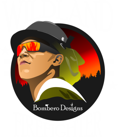 Wildland Firefighter - Illustration (414x480)