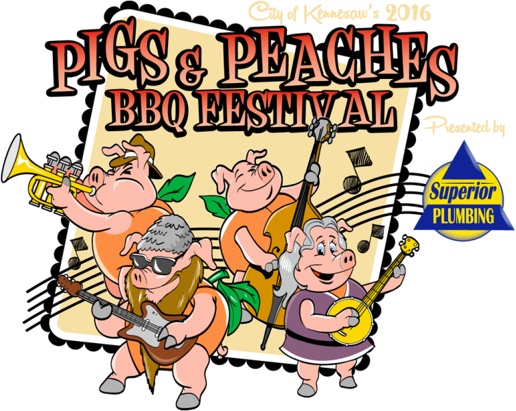 Pigs And Peaches Bbq Festival - Pigs & Peaches Bbq Festival (752x599)