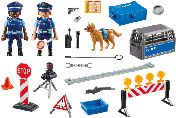 Playmobil - Police Roadblock (6924) (650x455)