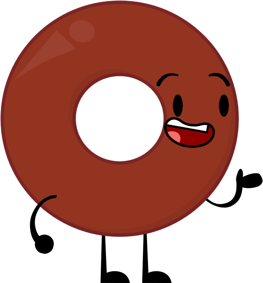 Chocolate Donut - Bfdi Chocolate Donut (882x931)
