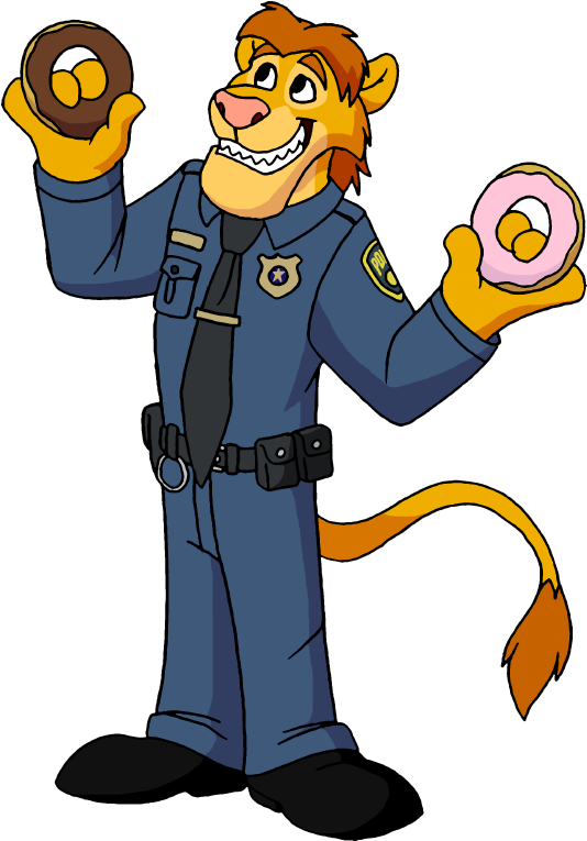 Policeman Johnny With Donuts By Lionkingrulez - Policeman Johnny (566x800)