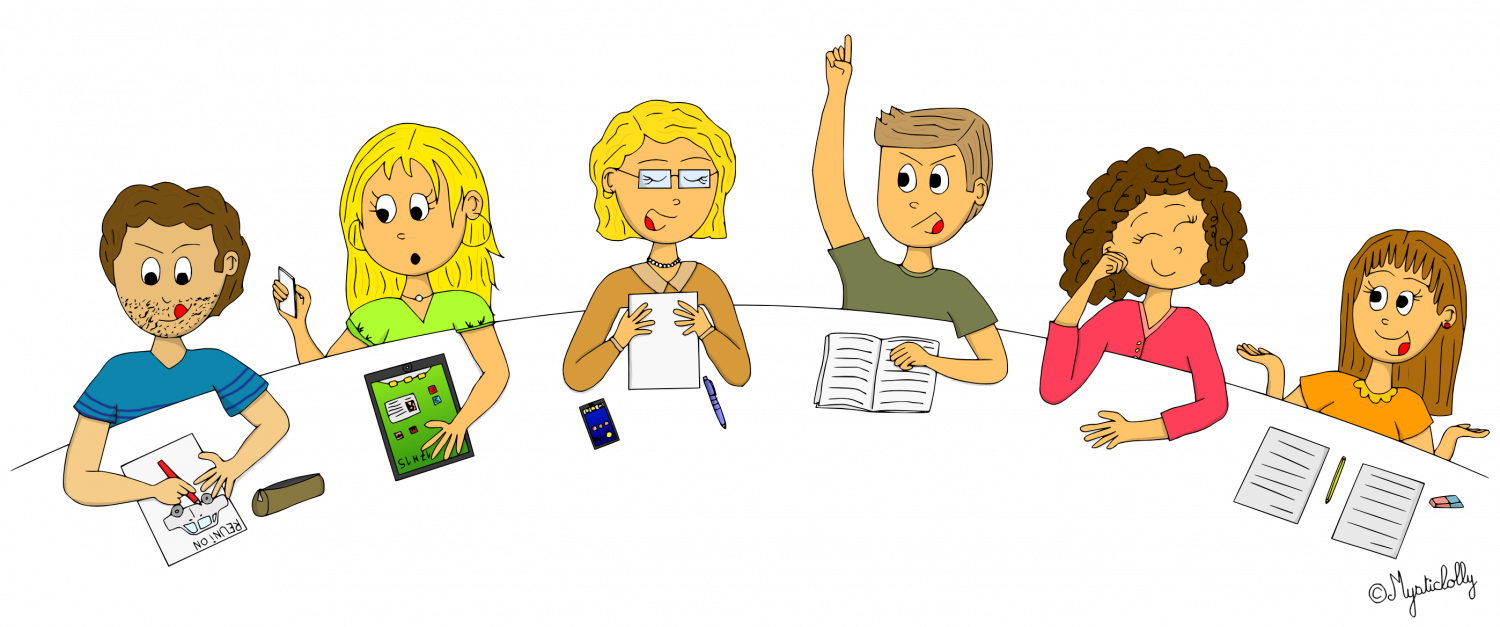 Mr Liaud , Mme Bonnet (directrice De L'école), Les - Prepositions De Geographie (1500x627)