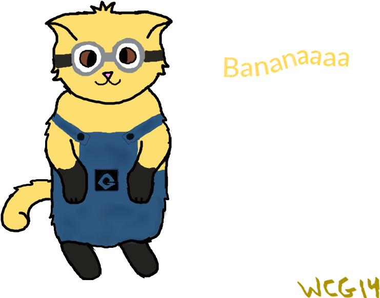 Minion Cat By Warrior Cats Girl14 - Minion Cat (1080x619)