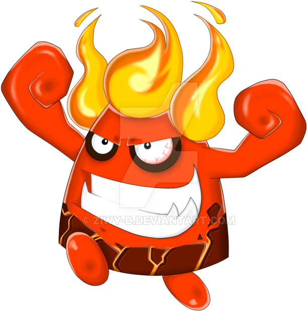 Fire Minion By Ziwy-d - Cartoon (800x795)