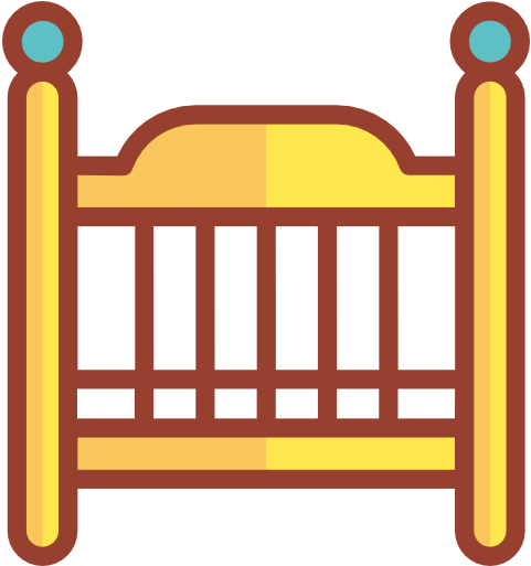 Baby Crib Free Icon - Child (512x512)