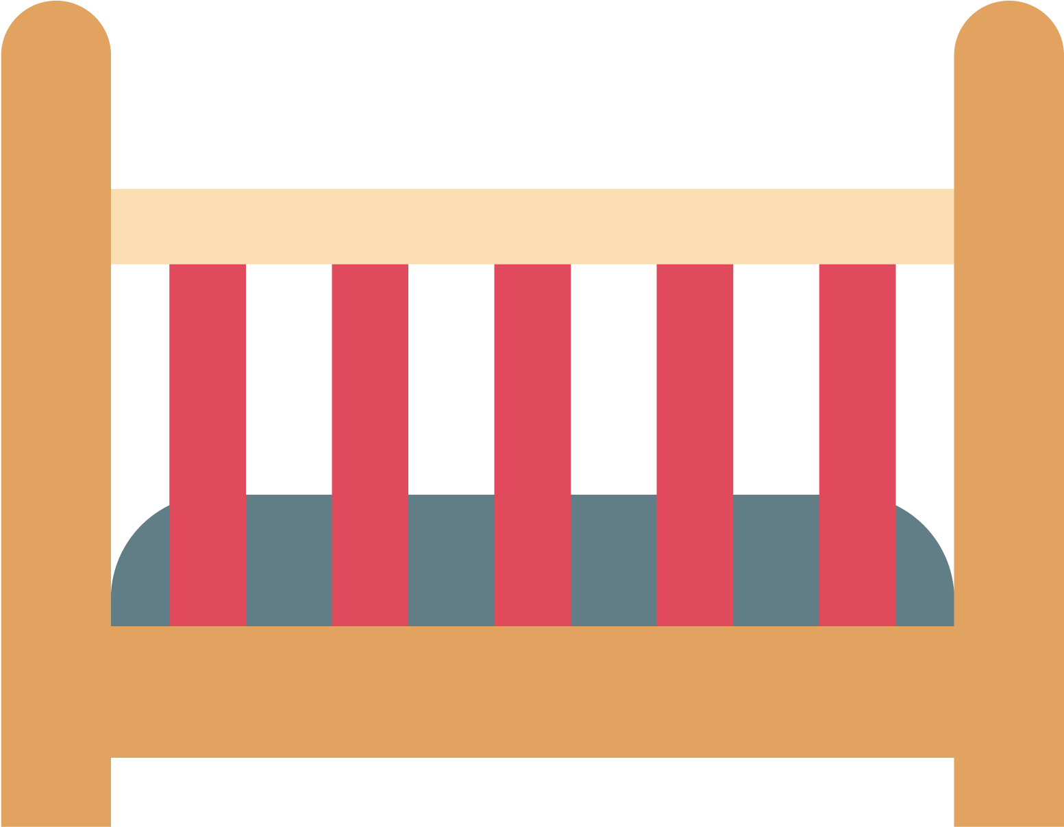 Infant Bed Bassinet - Crib Png Vector (1667x1667)