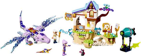 Défends Le Dragon Gardien Du Vent De La Chauve-souris - Lego Elves Set 41193 (600x450)