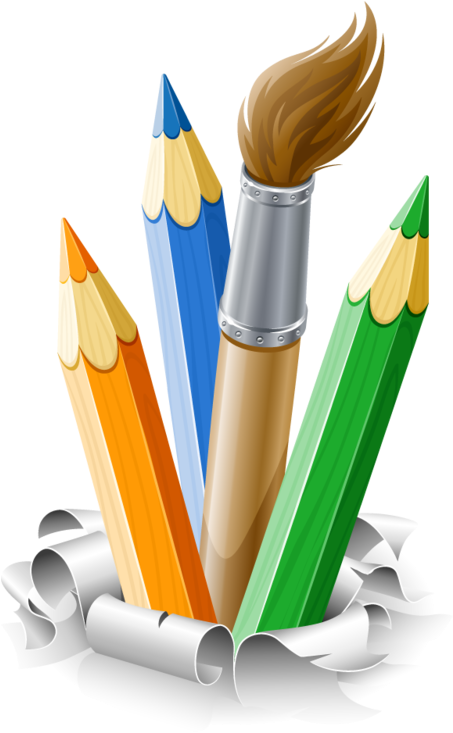 Crayons De Couleurs,articles D Ecole - School Articles Clipart (452x800)