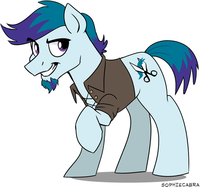 Spainfischer, Clip Cowlick, Goatee, Mane-iac's Minion, - Mlp Mane Iac Henchponies (700x653)