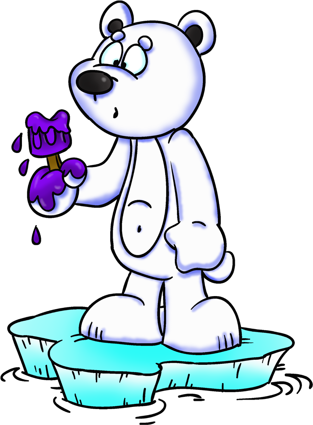 If It Gets You Thinking About Polar Bears And Global - Cartoon (1245x1600)