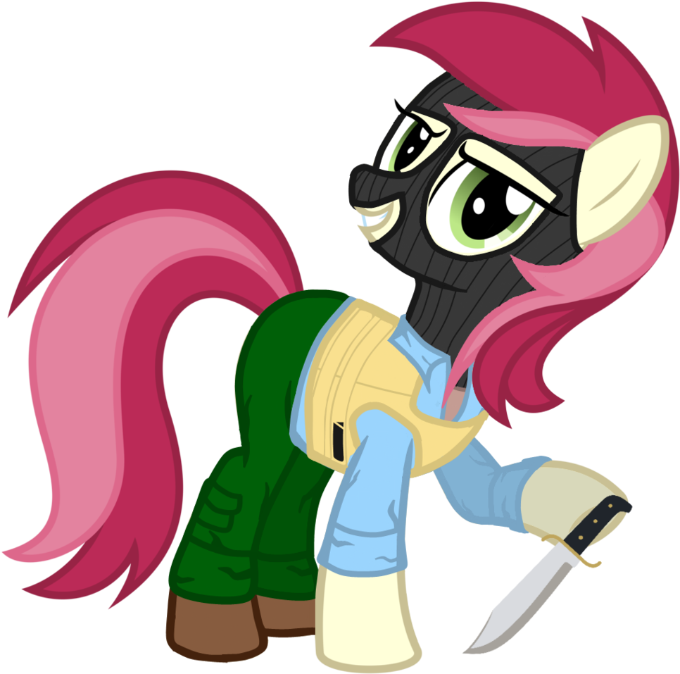 Grimdark Lindy, Balaclava, Bulletproof Vest, Clothes, - Cartoon (981x1024)