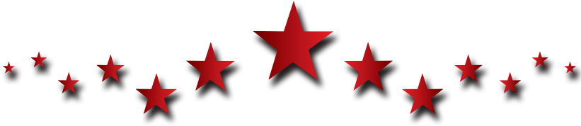 Red Stars Png Hd (827x341)
