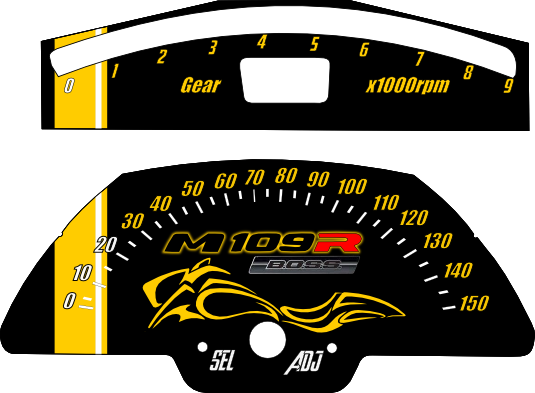 M109r Boss Black And Yellow - M109r Boss Black And Yellow (535x393)