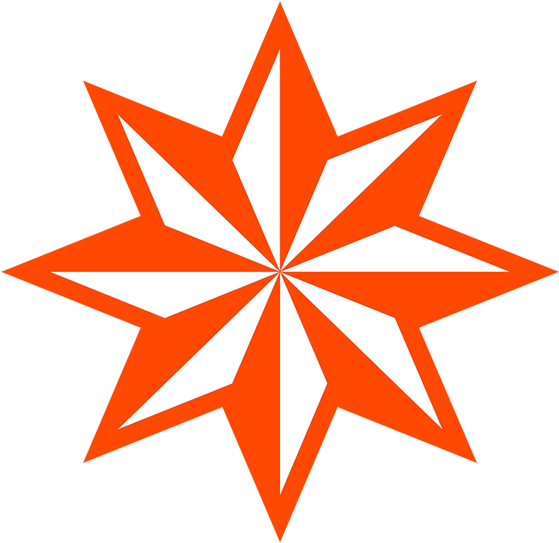 Black Star Clipart - 8 Pointed Star Vector (827x827)
