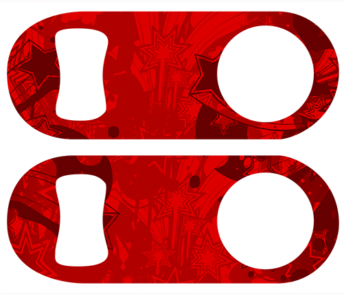 Red Stars Mini Speed Opener - Circle (500x500)